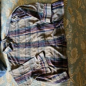 Long sleeve plaid, Van Husen shirt size extra large